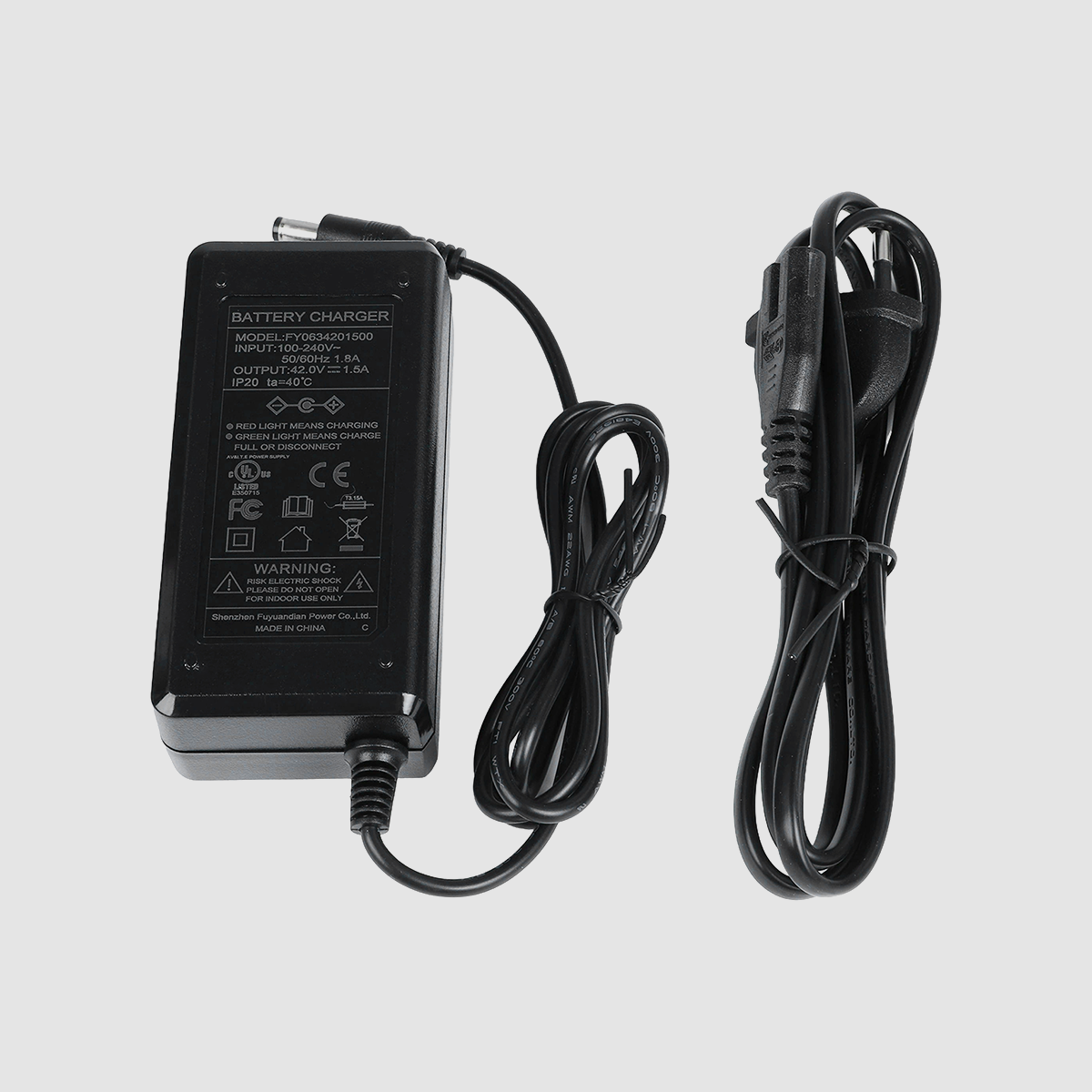 Oplader 42V 1.5A (Europese standaard)-E20 Pro