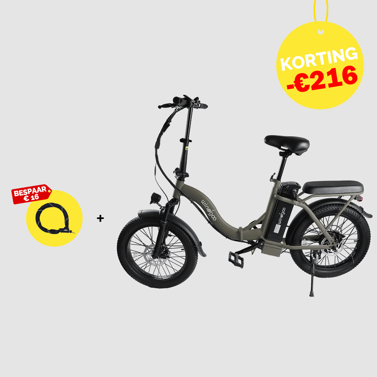Windgoo Beste Deal: E20+Fietsslot