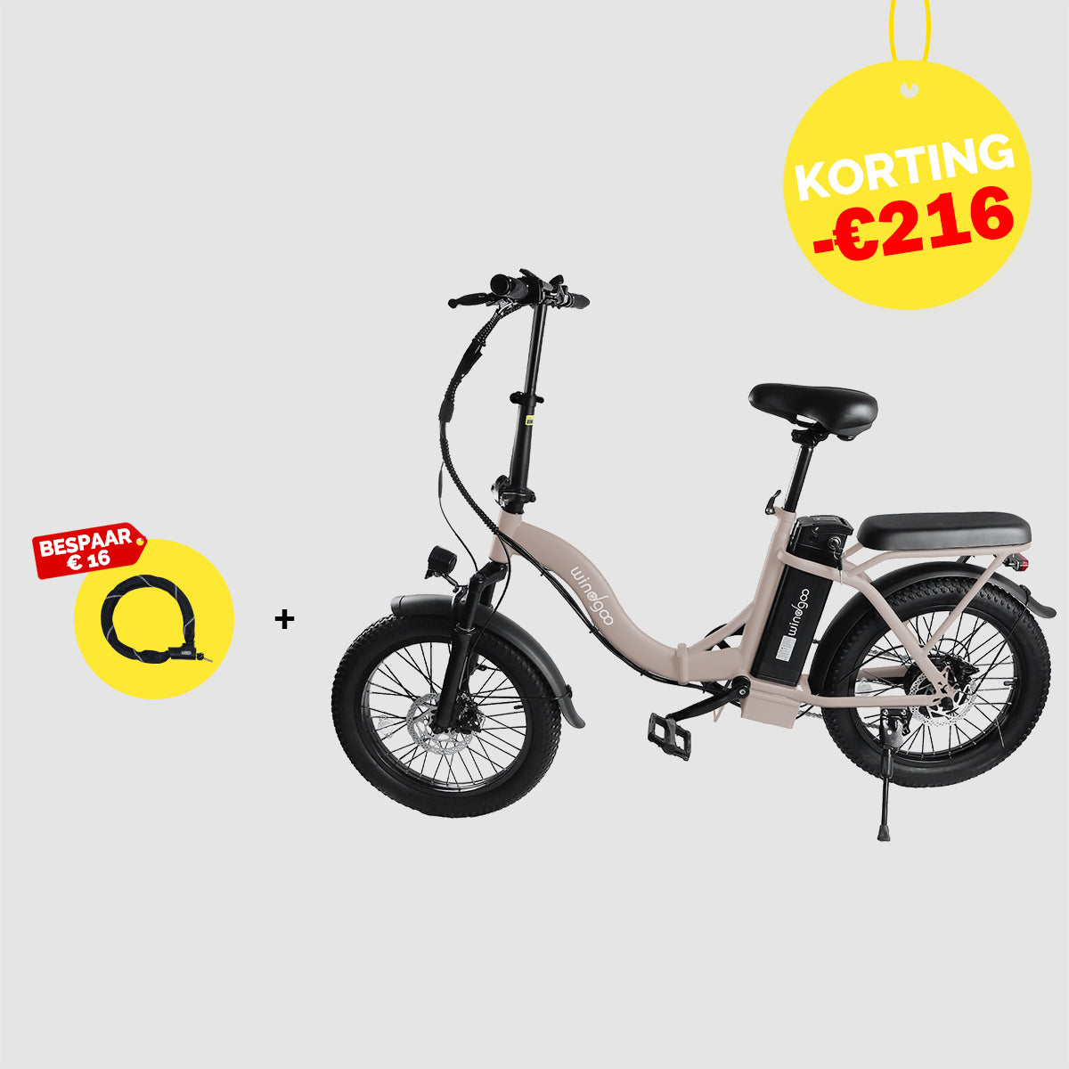 Windgoo Beste Deal: E20+Fietsslot