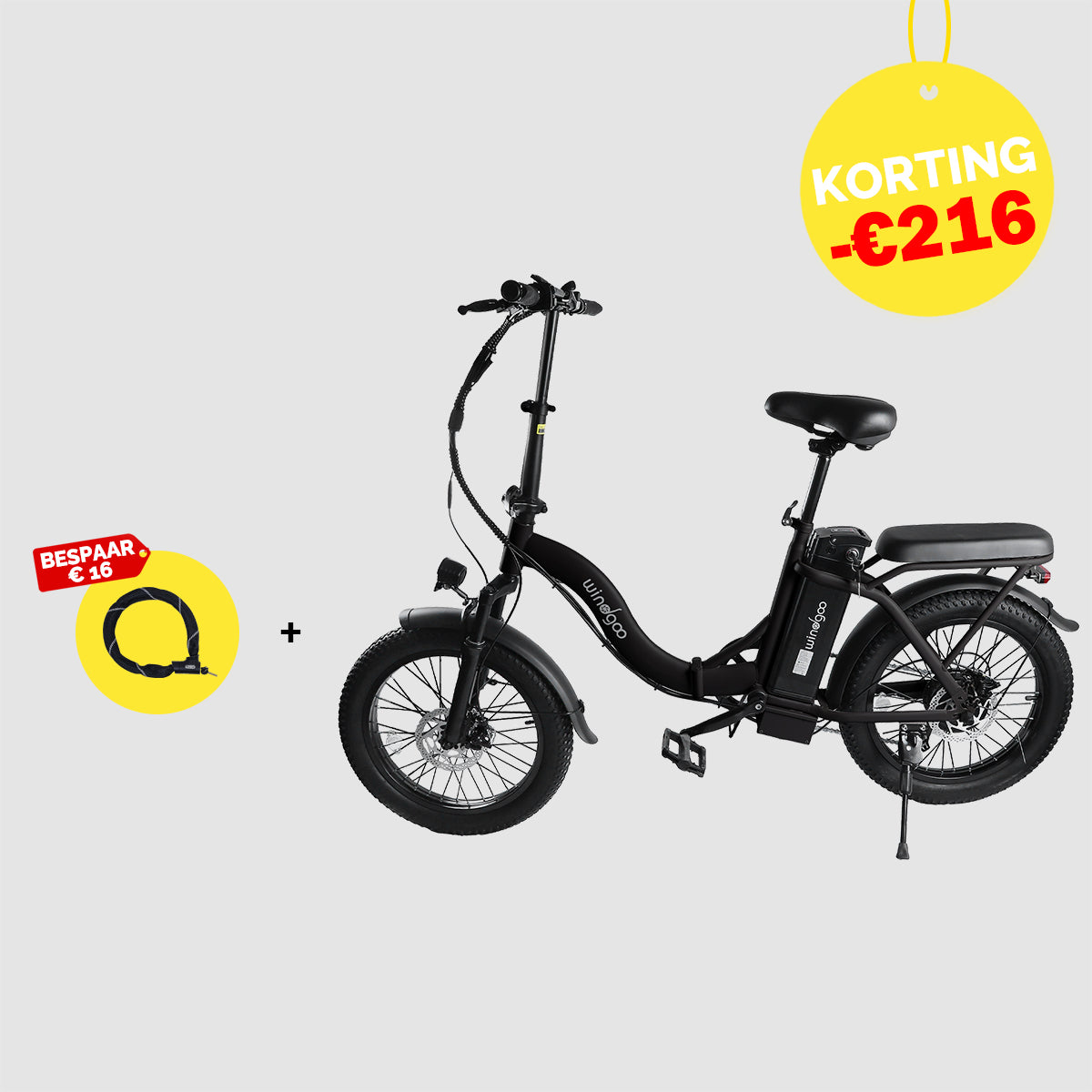 Windgoo Beste Deal: E20+Fietsslot
